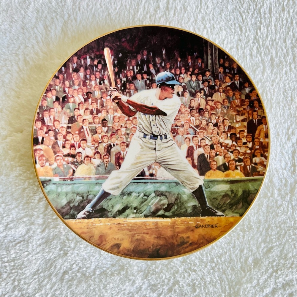 BRADFORD EXCHANGE Jackie Robinson Saved Pennant Collectors Plate Baseball MLB